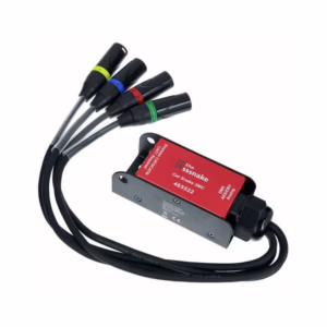 Boitier avec prise RJ 45 vers 4x XLR 3 Mâle