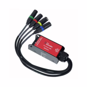 Boitier avec prise RJ 45 vers 4x XLR 5 Mâle